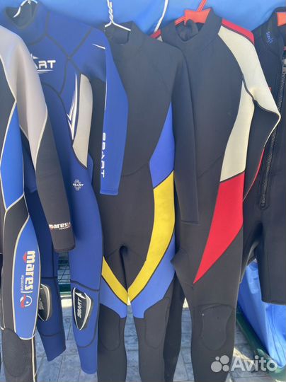 Мокрый гидрокостюм mares 3 мм