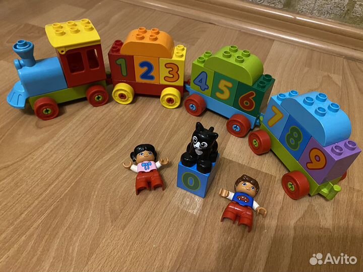 Lego duplo поезд с цифрами