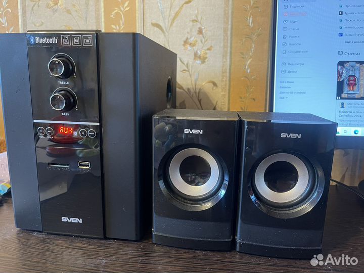 Колонки для компьютера sven MS-1821 чёрный