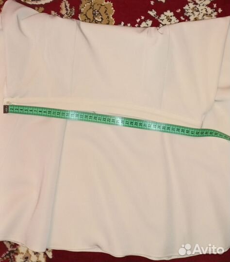 Юбка годе, 52 р,бело-кремовая, новая