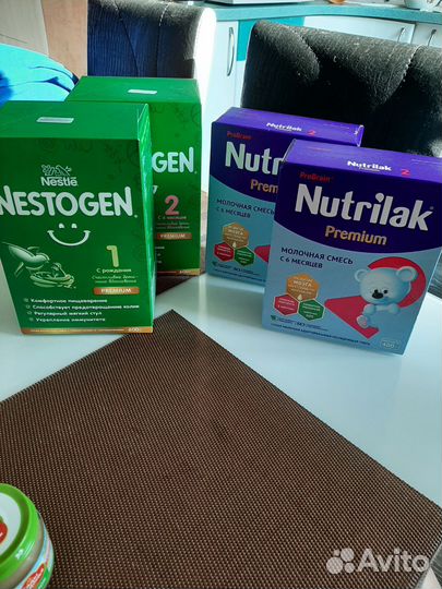 Детская смесь nestogen 1, 2, nutrilak 2