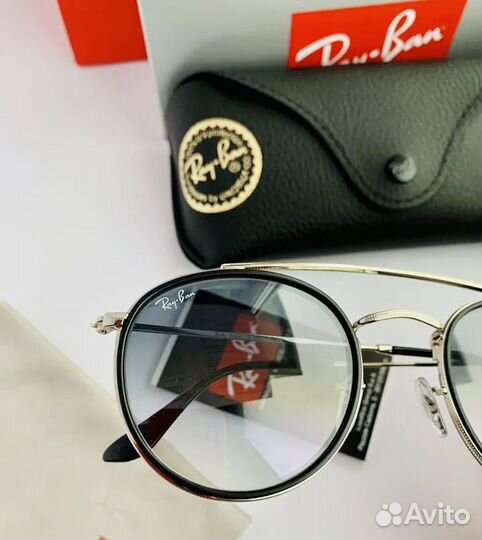 Солнцезащитные очки ray ban round double bridge