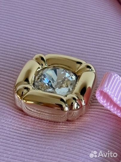 Swarowski серьги-гвоздики «Dulcis» золотые