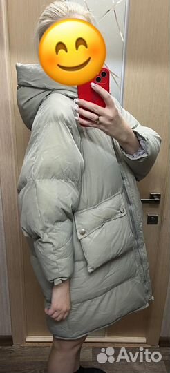 Пуховик женский оверсайз