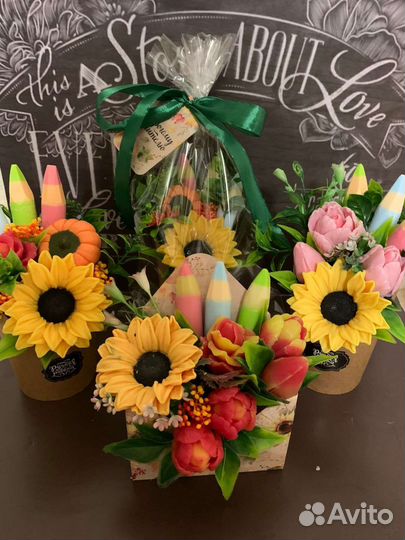 Букет из мыла