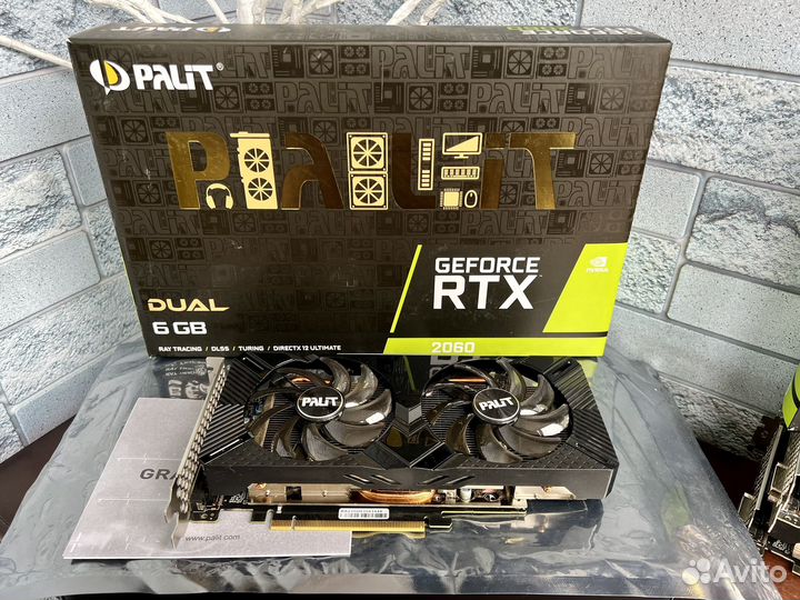 Видеокарта Rtx 2060 6GB Palit Dual/Пломба