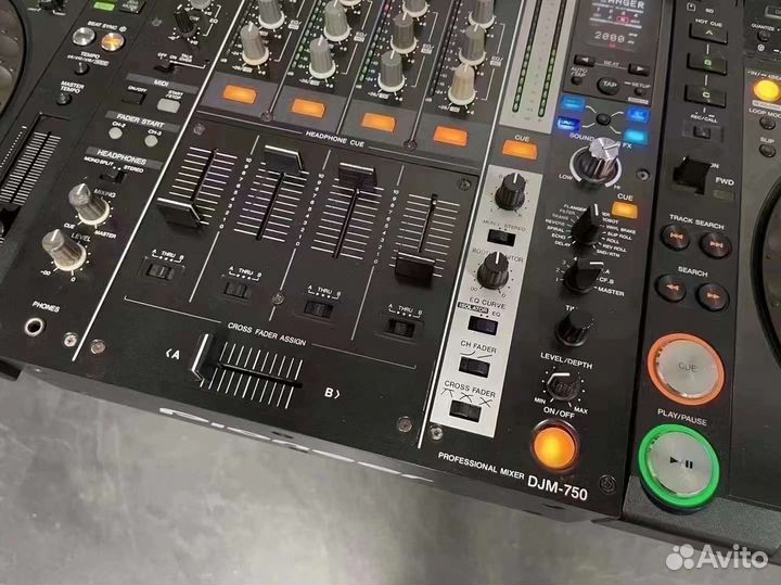 Микшер Pioneer DJM-750 + 2шт CDJ-2000nex бу