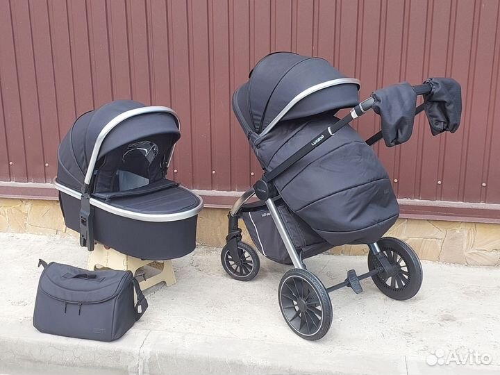 Коляска 2в1 Новая модульная (чёрный цвет)