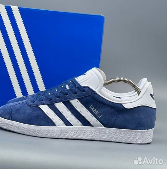 Синие кеды Adidas Gazelle