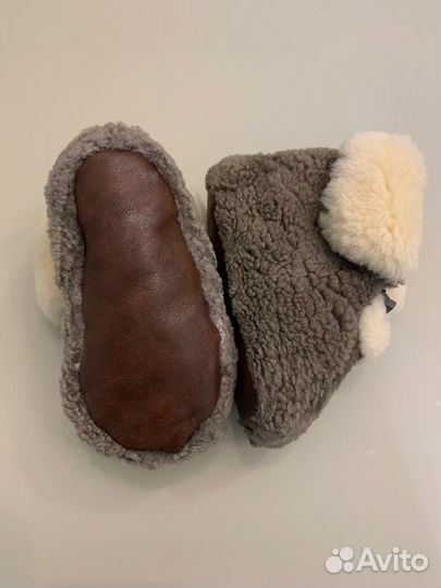 Детские меховые пинетки (натуральный мех)