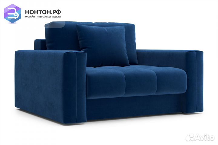 Кресло тик-так Монарх темно-синее