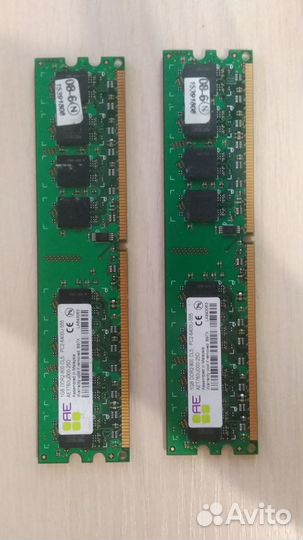 Aeneon DDR2 1гб Х2