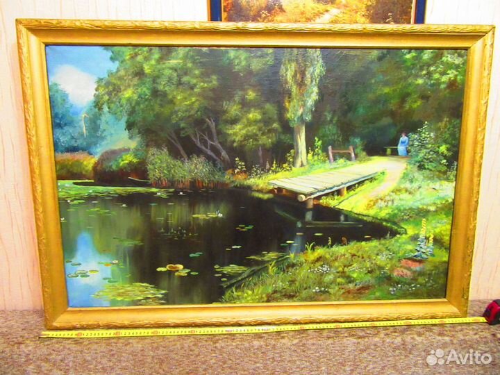 Картина на холсте выполнена маслом