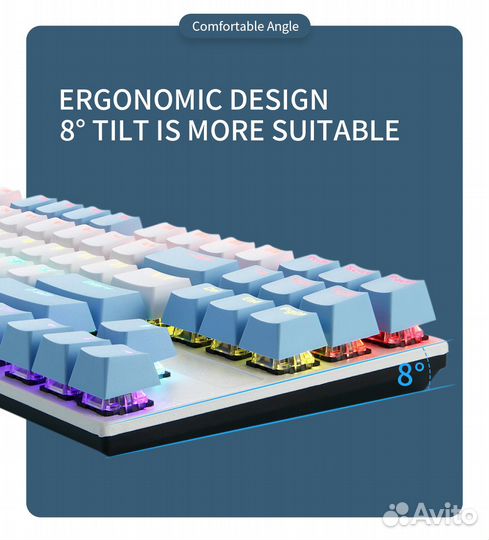 Механическая клавиатура KY400 в 3х цветах