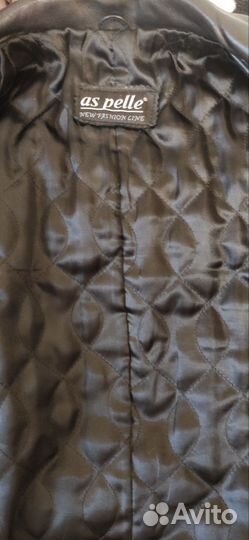 Кожаный плащ 40 р-р