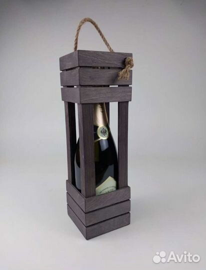 Деревянная коробка под шампанское