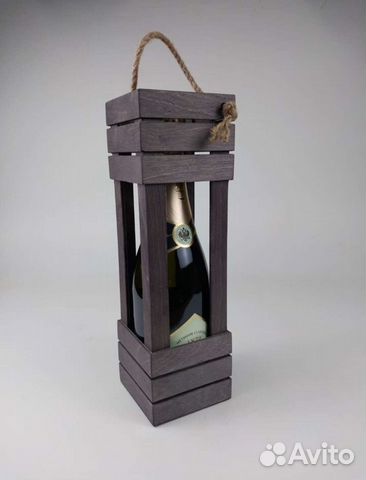 Деревянная коробка под шампанское