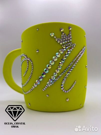 Кружка со стразами