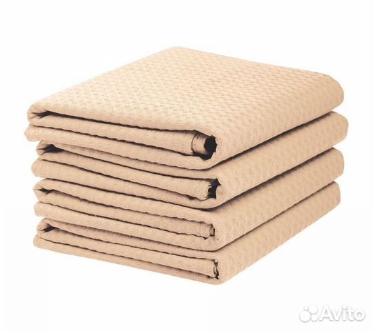 Комплектполотенецвафельныхhomeone45х70(4шт),бежевы