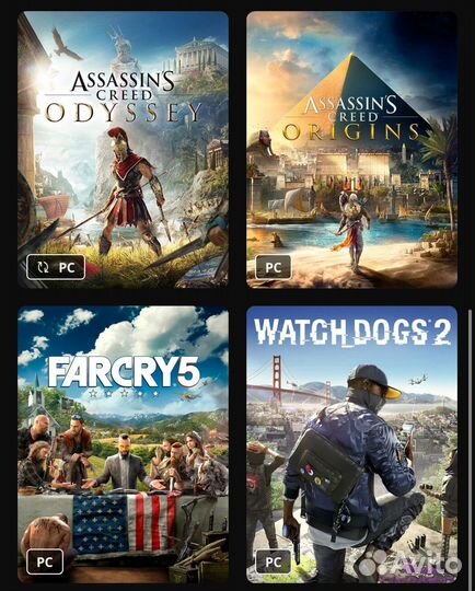 8 игр PC Офлайн активация