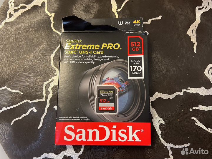 Карта памяти SanDisk sdxc 512 гб