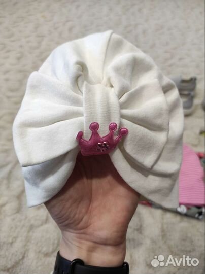 Шапка для девочки, трикотажные