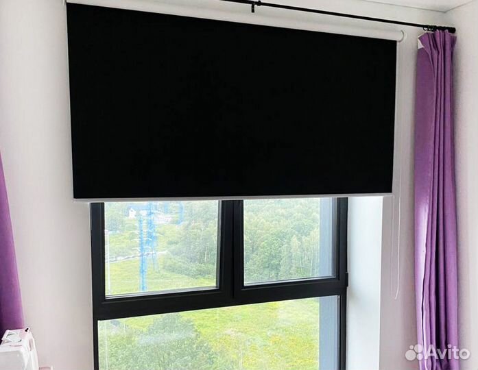 Римские шторы в детскую с приводом