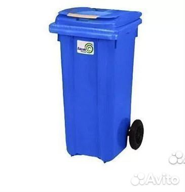 Евроконтейнер мусорный 120 л синий
