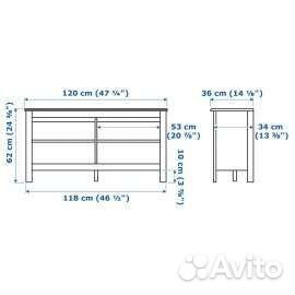 Тумба под тв IKEA Брусали