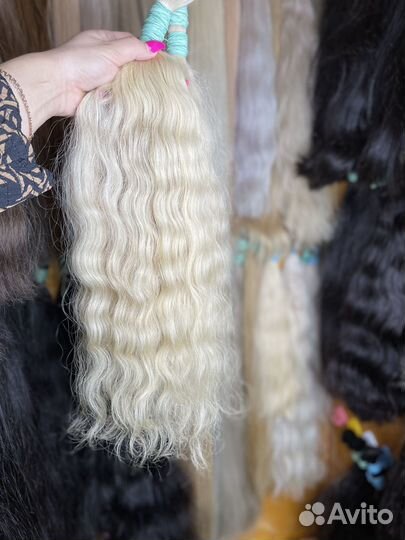 Кудри блонд волосы для наращивания