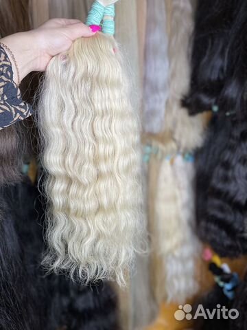 Кудри блонд волосы для наращивания