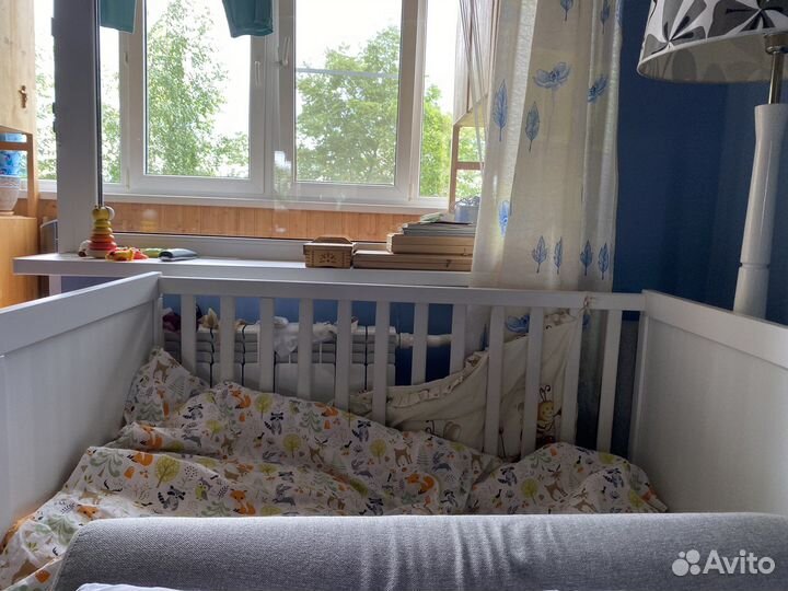 Детская кроватка IKEA белая