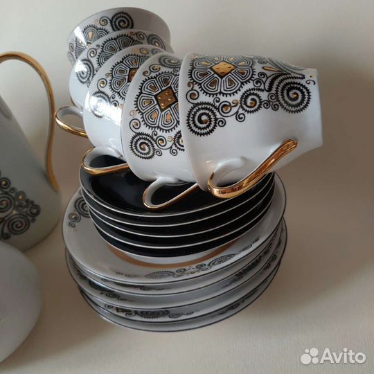 Кофейный сервиз Марианна старая Рига 1970 гг