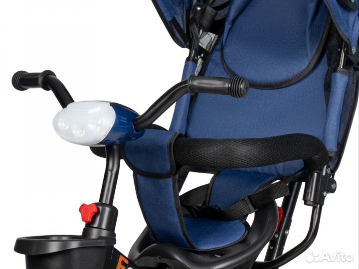 Велосипед коляска трёхколёсный с ручкой Farfello