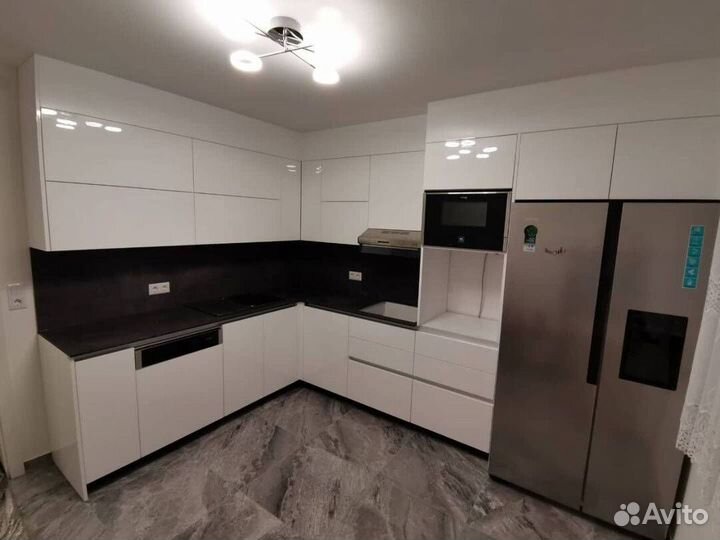 Кухонный гарнитур угловой матовый