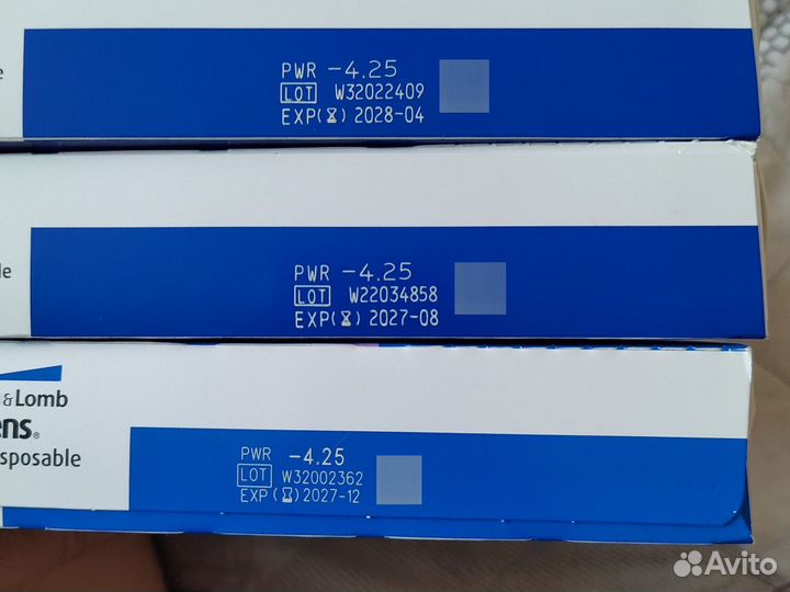 Линзы контактные однодневные