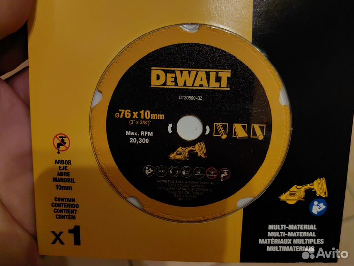 DeWalt пильный диск для мини ушм