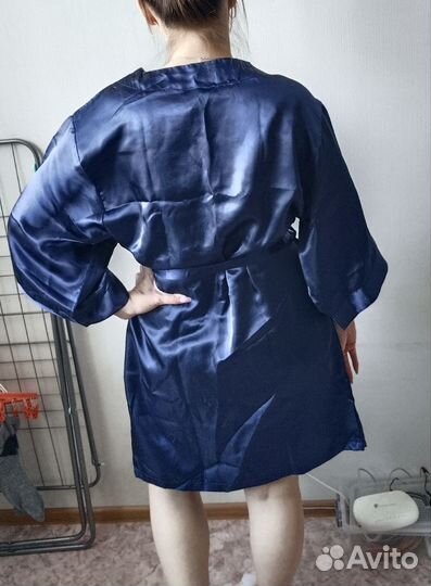 Халат женский шелковый