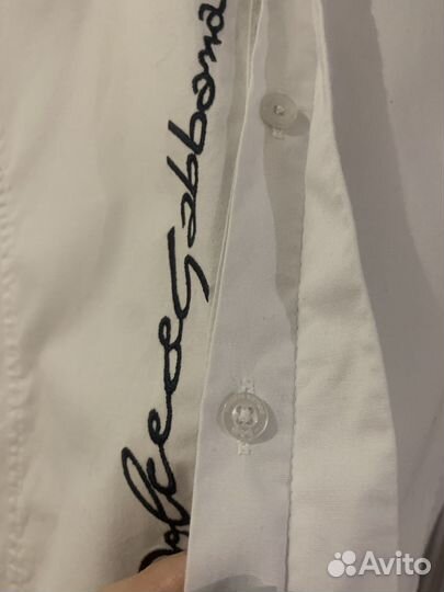 Рубашка белая dolce gabbana рост 158