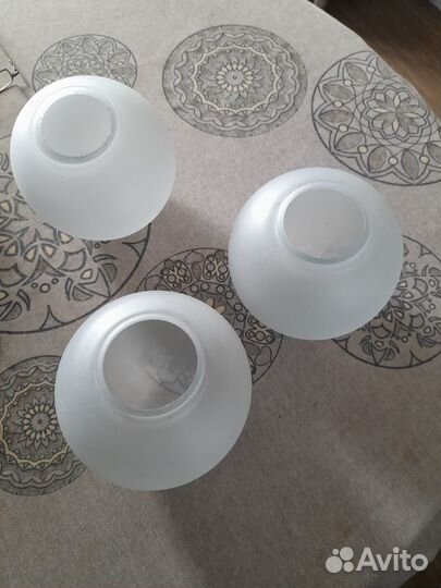 Плафоны для люстры 3шт