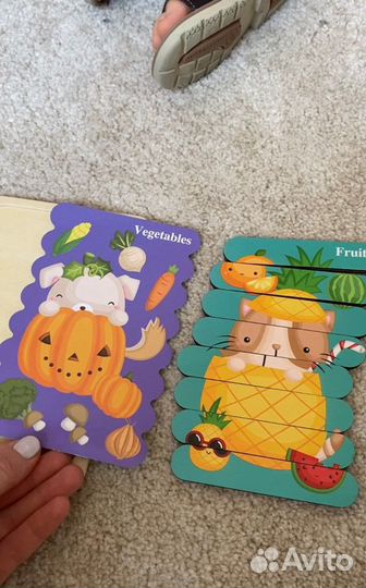 Деревянные пазлы вкладыши