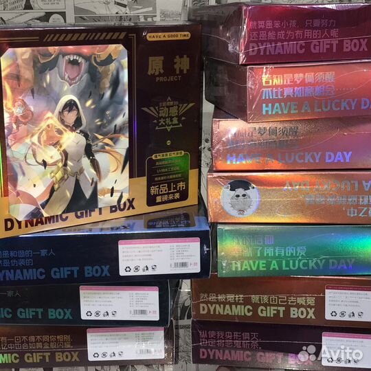 3D боксы по геншину и различным аниме листай фото