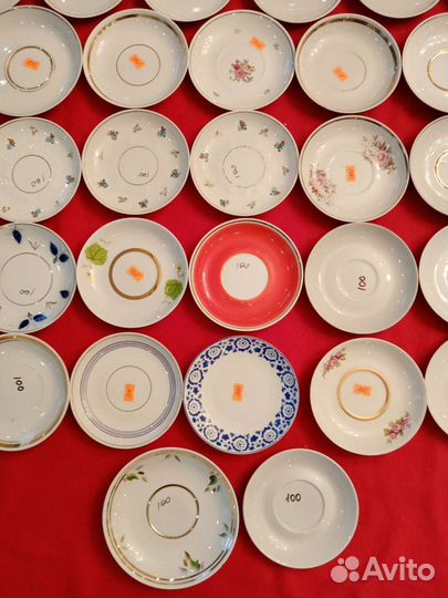 Советские блюдца. Советский, немецкий фарфор
