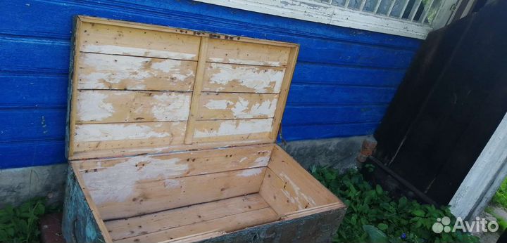 Сундук деревянный окованный старинный