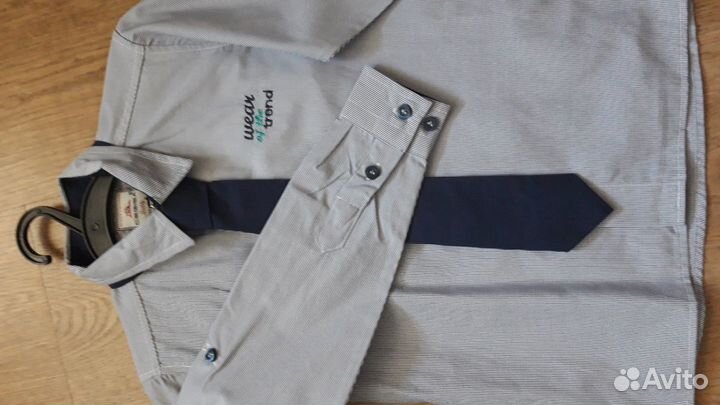 Рубашка для мальчика с галстуком