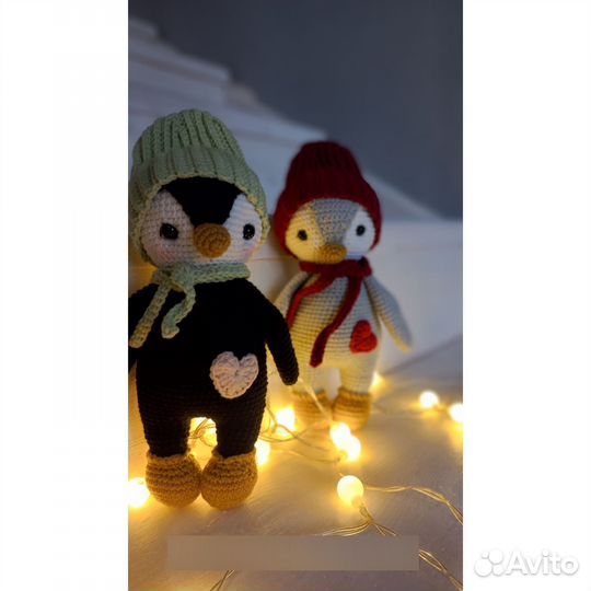 Вязаные игрушки. Пингвин