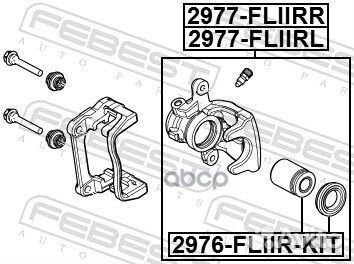 Поршень суппорта land rover freelander 06- зад