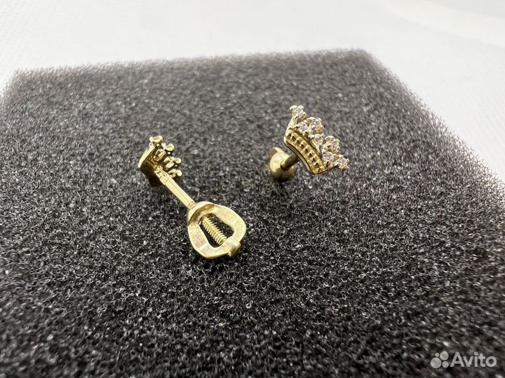 Серьги золотые 585-583 проба