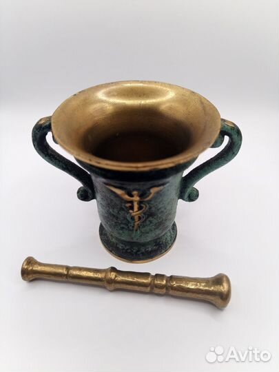 Медная старинная ступка.Германия