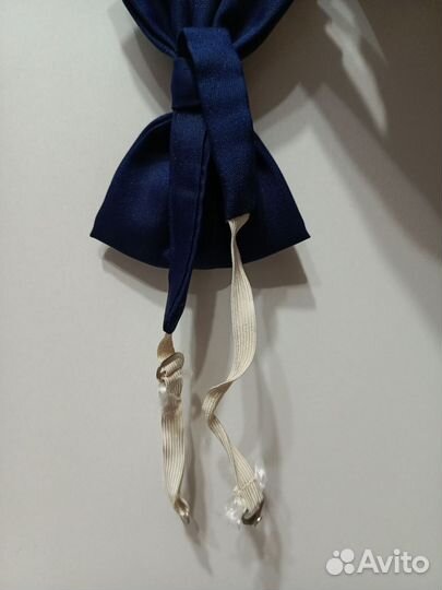 Галстук-бабочка синий